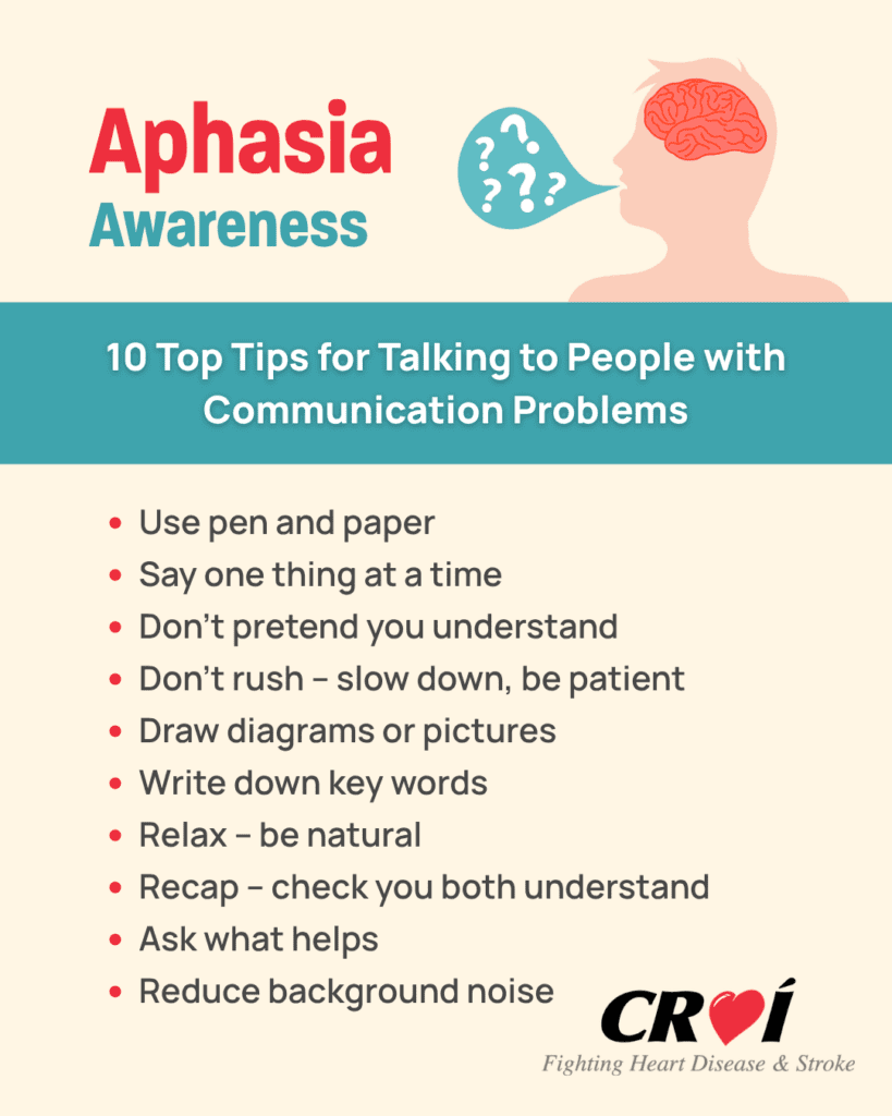 10 Tips Aphasia Awareness