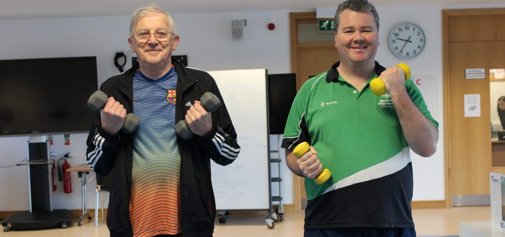 Terry Small, left, pictured with fellow programme participant, Darach Flanagan.