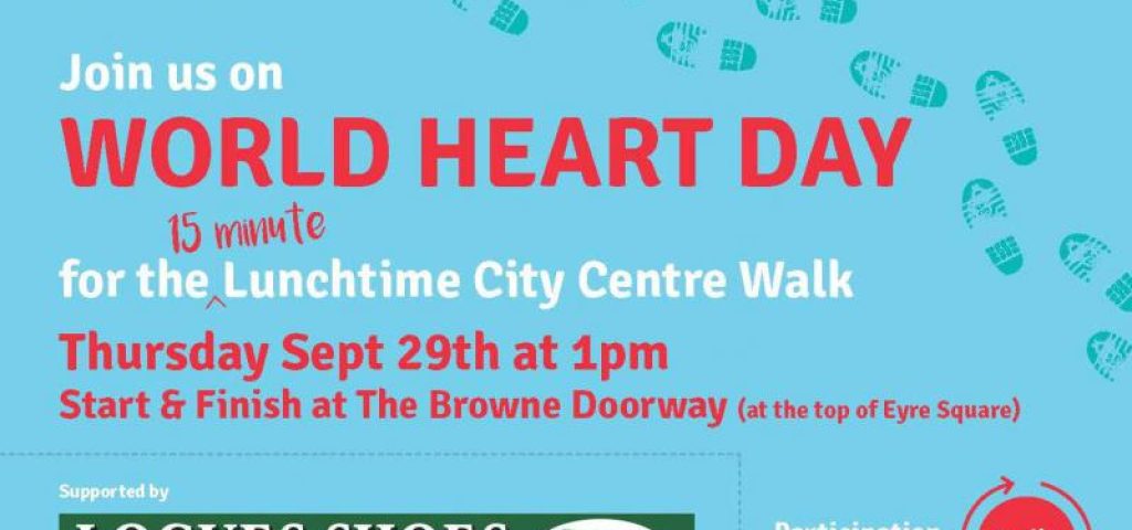World heart day city walk galway